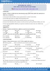 Đề thi học kì 1 Tiếng Anh 10 iLearn Smart World - Đề số 3